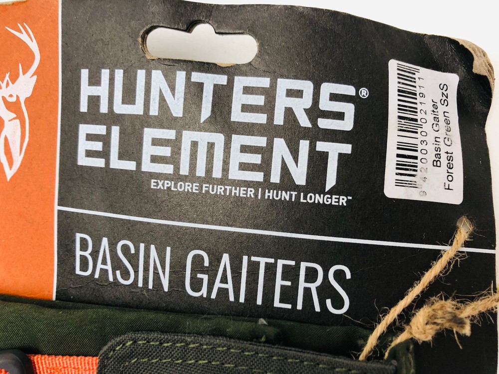 Hunters Element Basin Gaiters Forest Green Size Small