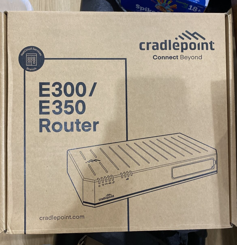 Cradlepoint E300 E350 Series Router 300 Mbps - BF01-0300C4D-NN - Open Box