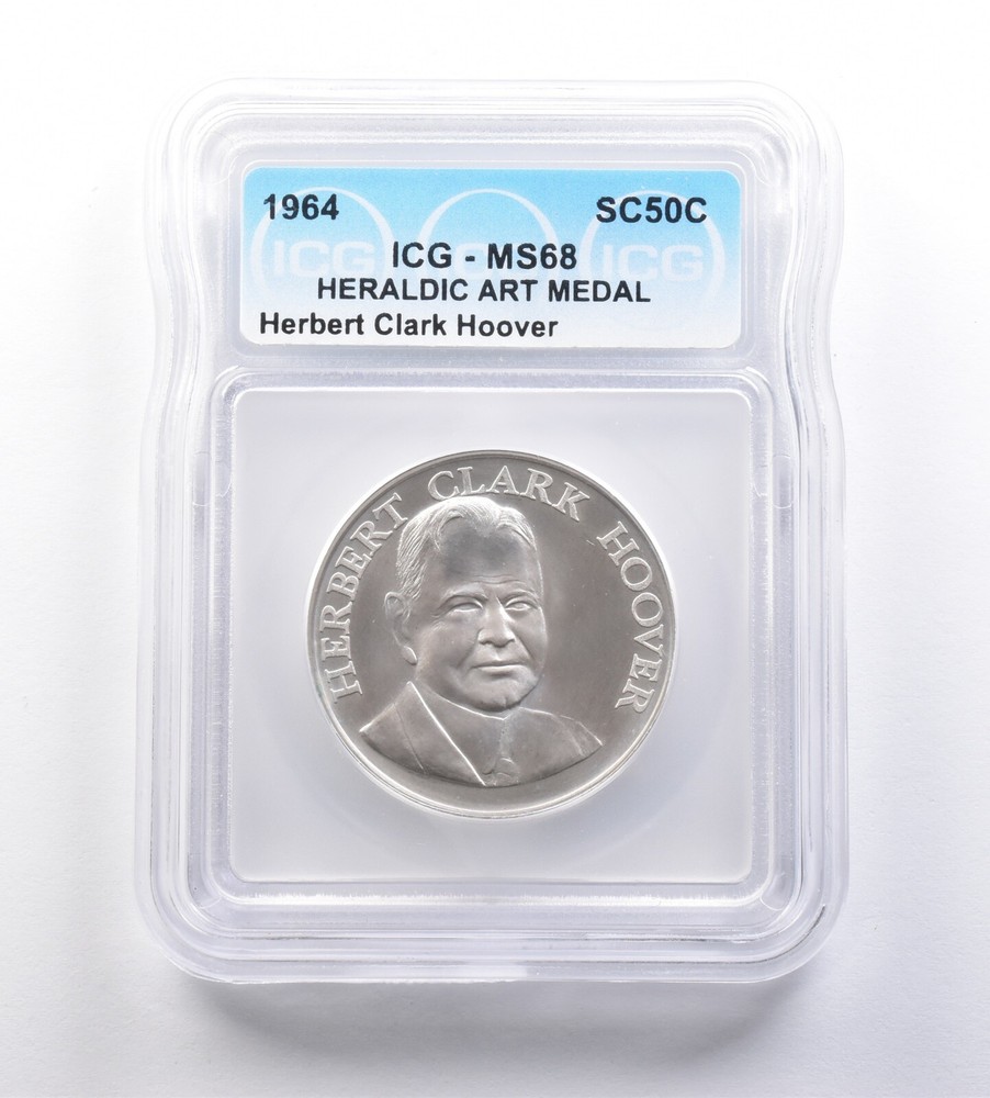 1964 So-Called Half Dollar Herbert Clark Hoover MS68 ICG *7167