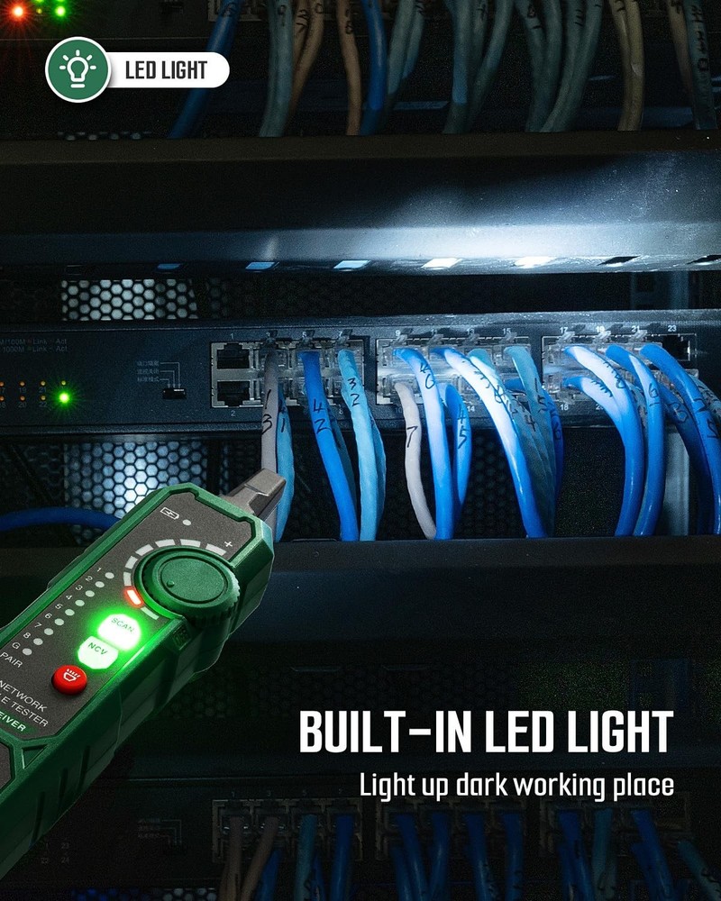 Multi-function Cable Tracer Ethernet Telephone-