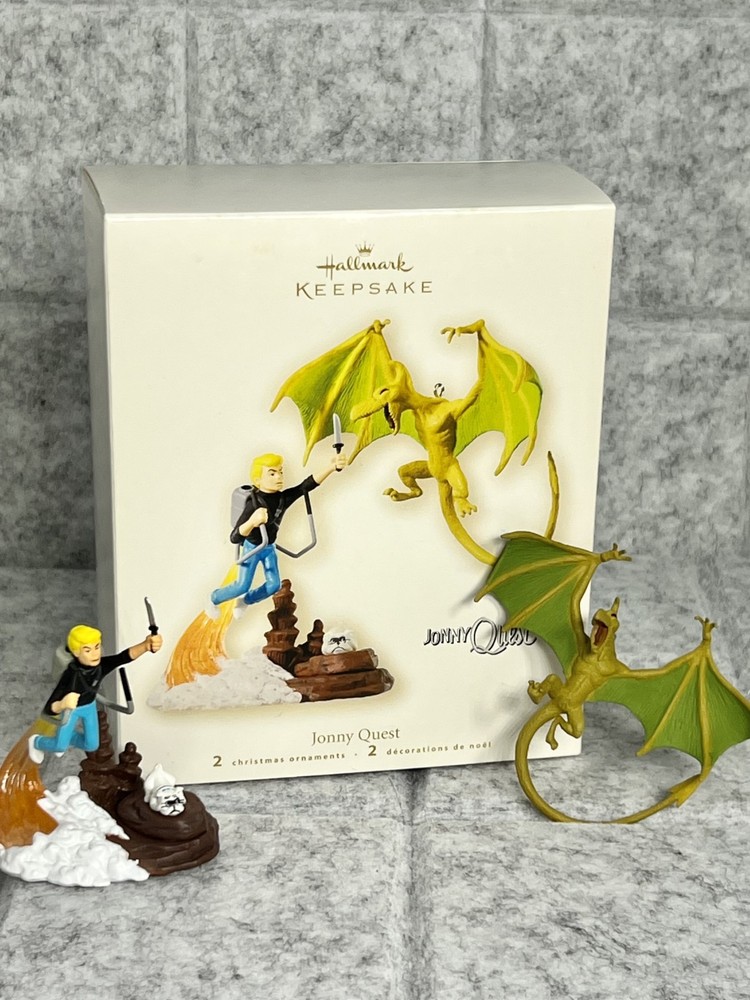 Hallmark Keepsake Ornament Jonny Quest 2 Piece Set - NEW