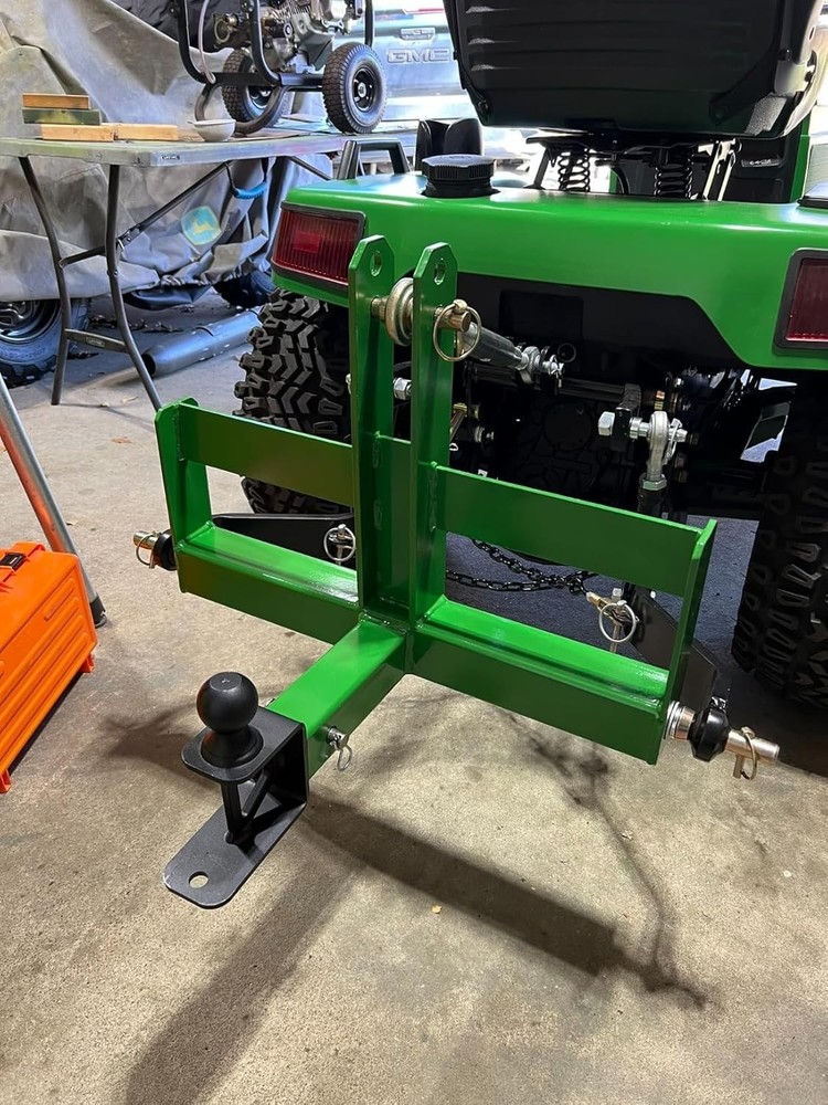 3 Point Hitch Adapter 2" Receiver for Category 1 Tractors Quick Attach Drawbar