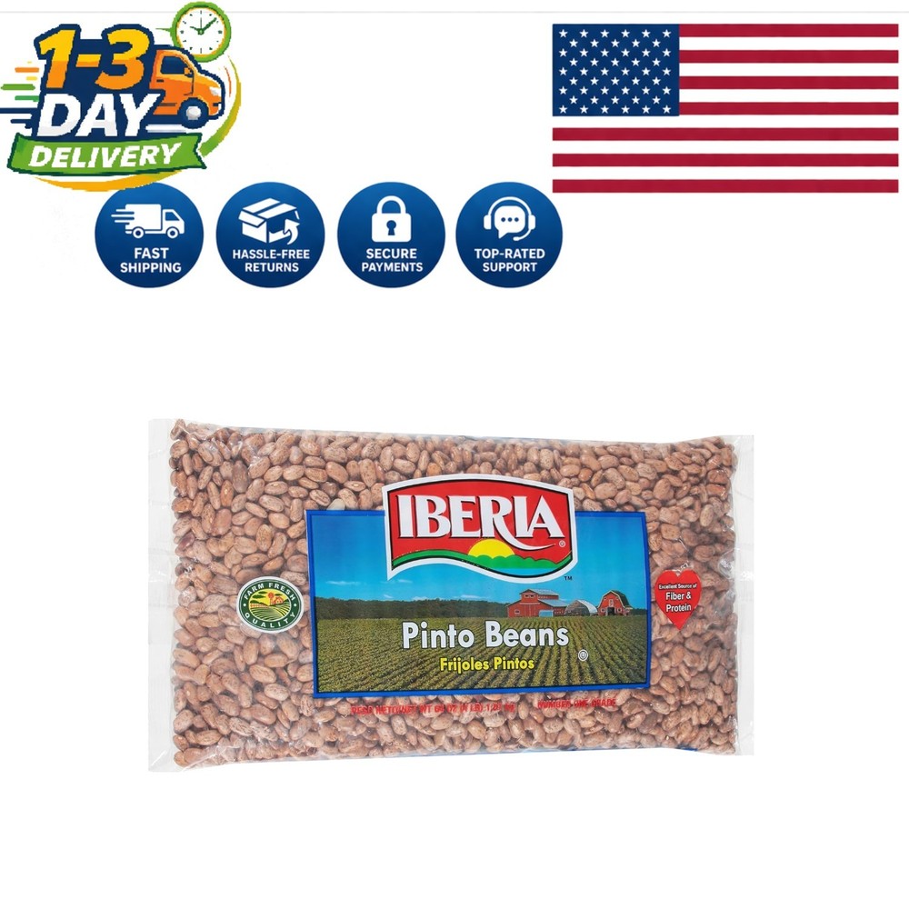 4 lb Pinto Beans - Nutritious, Plant-Based Protein for Savory Dishes