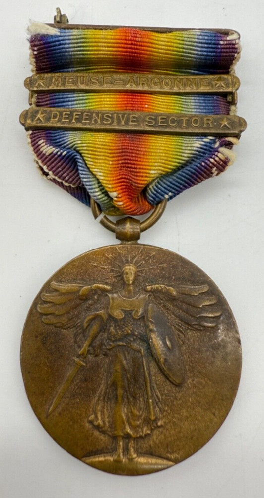 WW1 Victory Medal Meuse Argonne Defensive Sector 2 Bar
