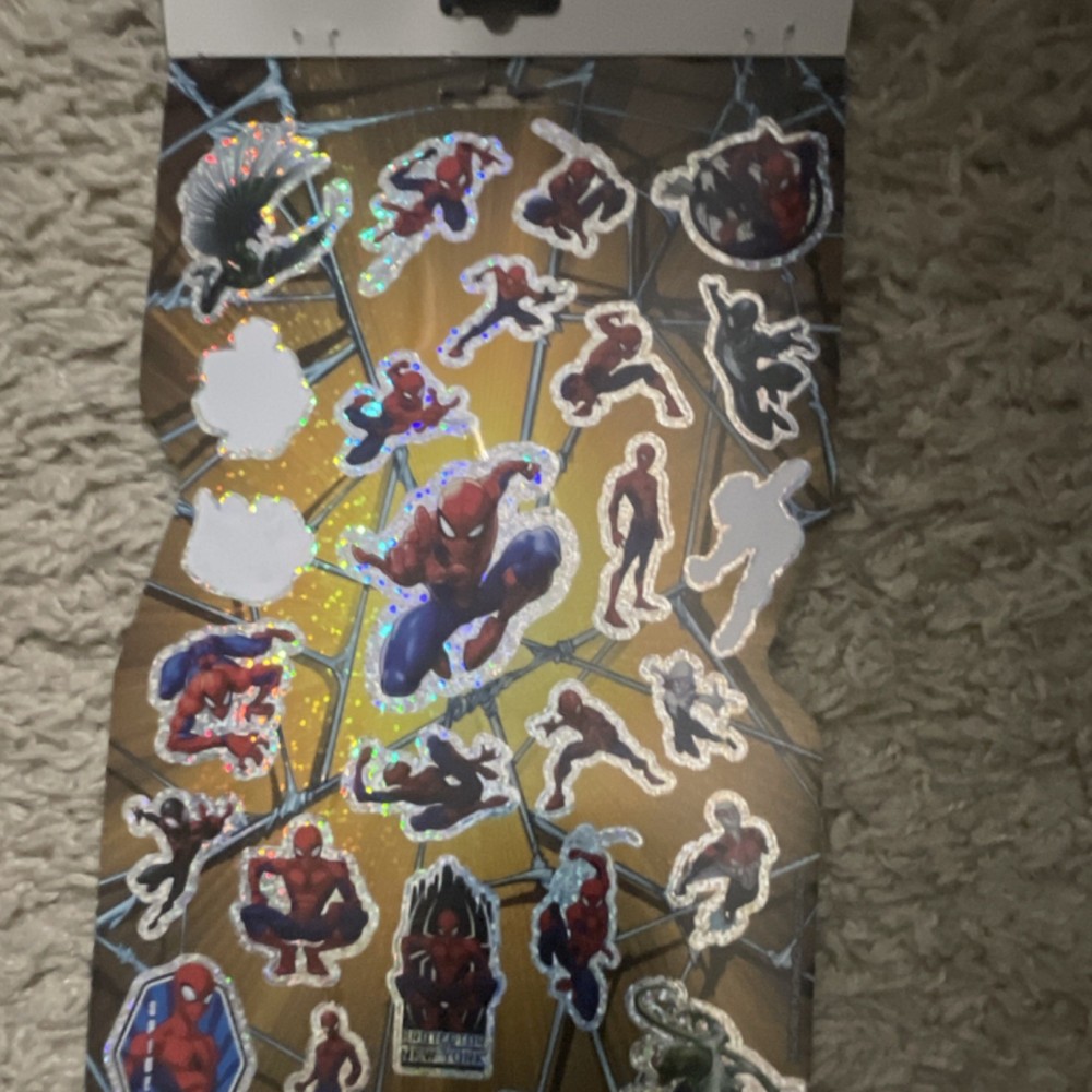 Marvel Spider-Man Sticker Collection 4 Sheets Over 150 Stickers