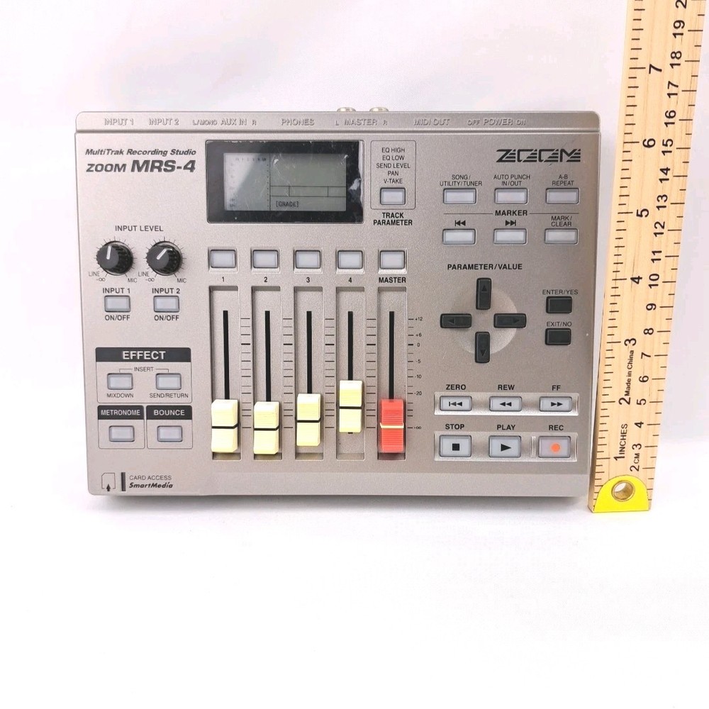 ZOOM MRS 4 Digital 4 Track Multi Track Recorder Portable Recording Studio
