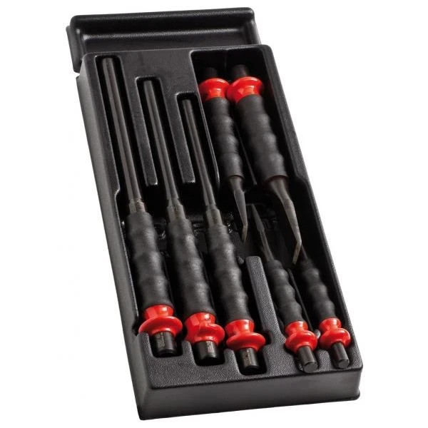 Facom  7pc Drift Punch/Chisel Module, 3 Punches And 4 Chisels  MOD.CG1