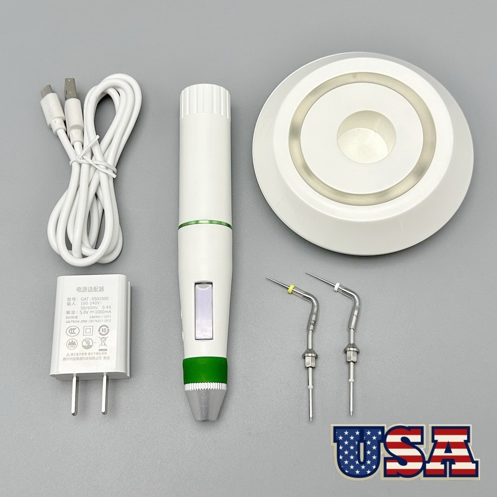Dental Gutta Percha Obturation System Endo Heated Pen + 2 Tips