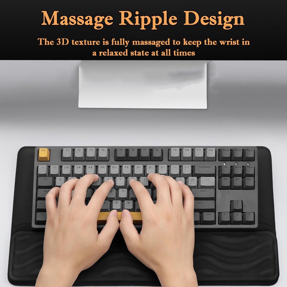 Ergonomic Keyboard Wrist Rest Pad, Computer Keyboard Stand with Thick Memory ...