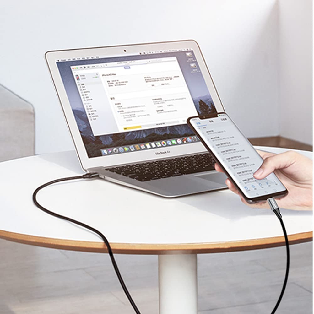 USB C to Micro Cable 1.5FT 2Pack, Type C 1.5FT, Black