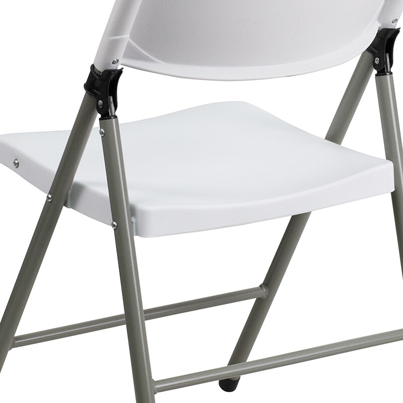 White Plastic Folding Chair