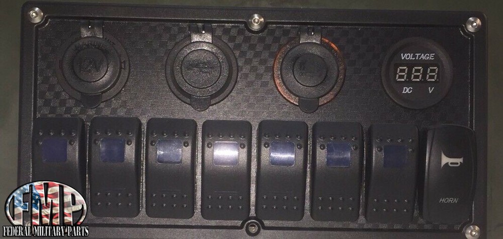 MILITARY HUMVEE CUP HOLDER / CENTER CONSOLE (B) SIDE CONTROL PANEL M998 AMMO CAN