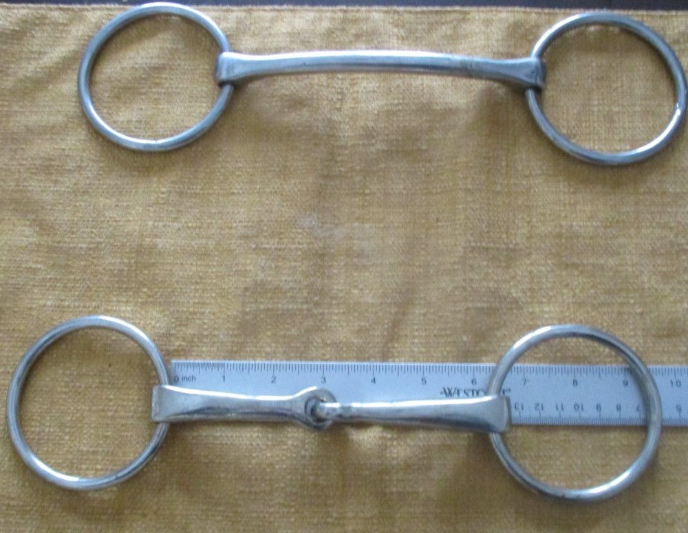 2 6" ENGLISH LOOSE RING  & MULLEN BITS