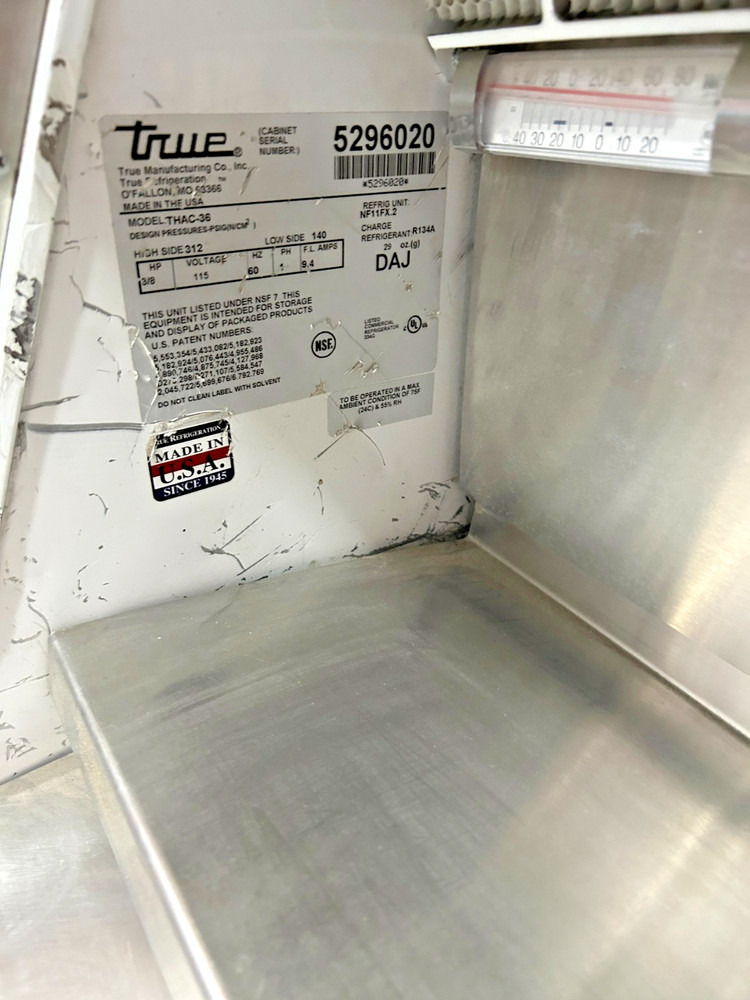 True THAC-36 36" Horizontal Open Air Cooler/Merchandiser - USED