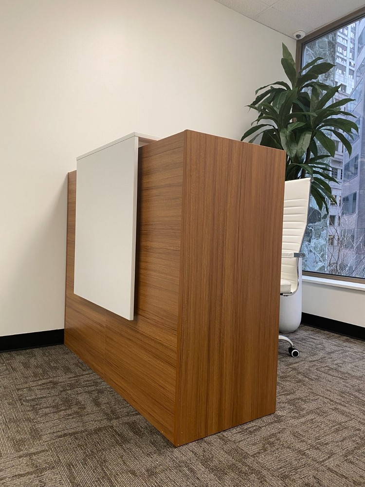 Reception Desk Counter Top, Laminate Desktop, Standing Front Table for Salon Spa