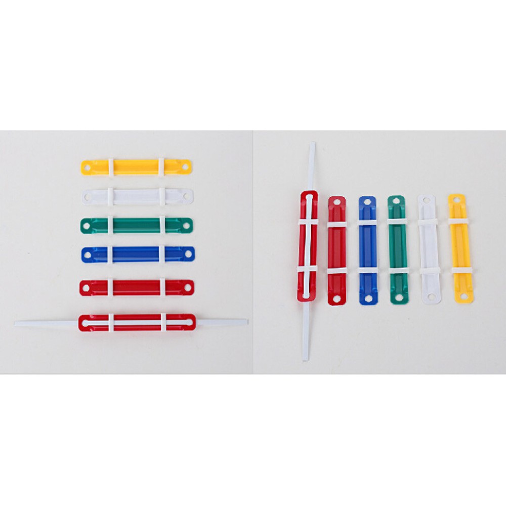 50 Sets Office Colorful Plastic Binding Fastener File Document Paper School