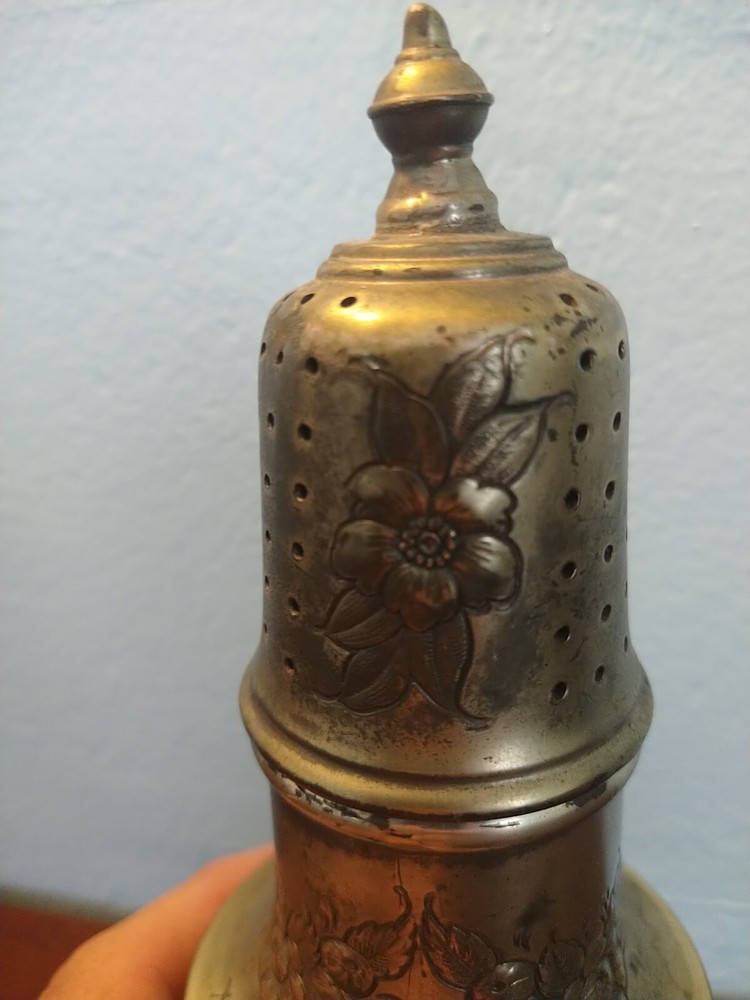 Vintage Sugar Shaker Caster Silverplated 8.5" Tall