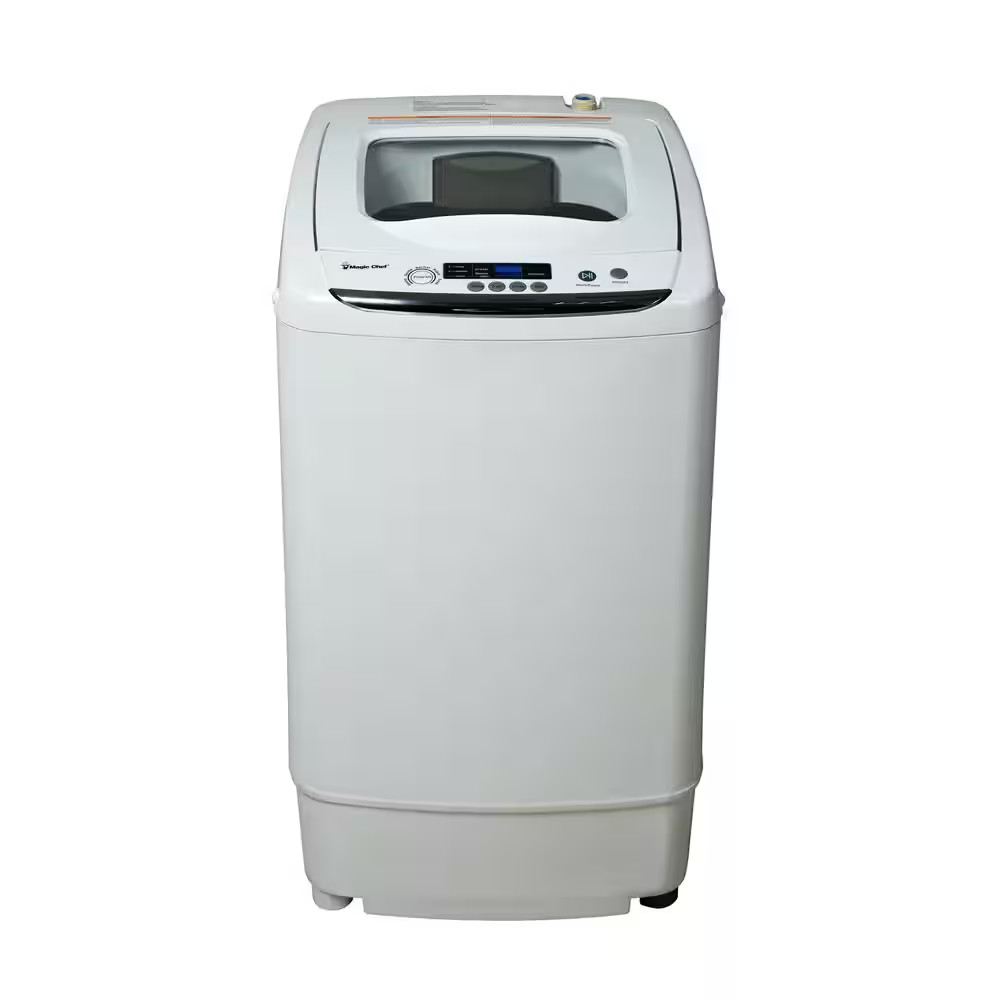 0.9 Cu. Ft. Compact Portable Top Load Washer in White
