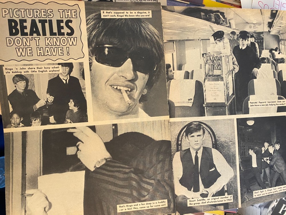 The Beatles, Two Page Vintage Clipping
