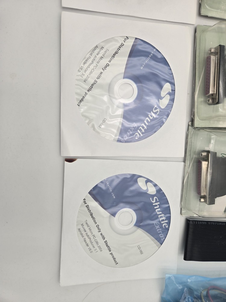 Shuttle Parallel Port PC8 Expansion Kit Lot / Software Disks /Misc Shuttle J106