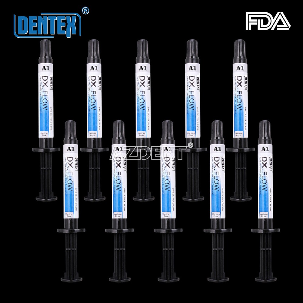 DENTEX Flowable Light Cure Composite Resin Medium Flow A1, A2, A3