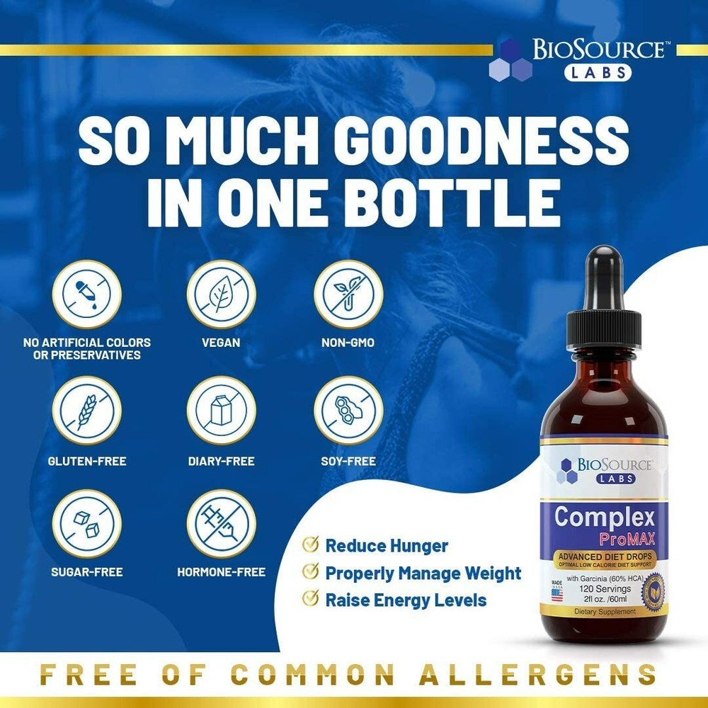 BioSource Labs Complex ProMAX Premium Diet Drops - 2 oz Bottle