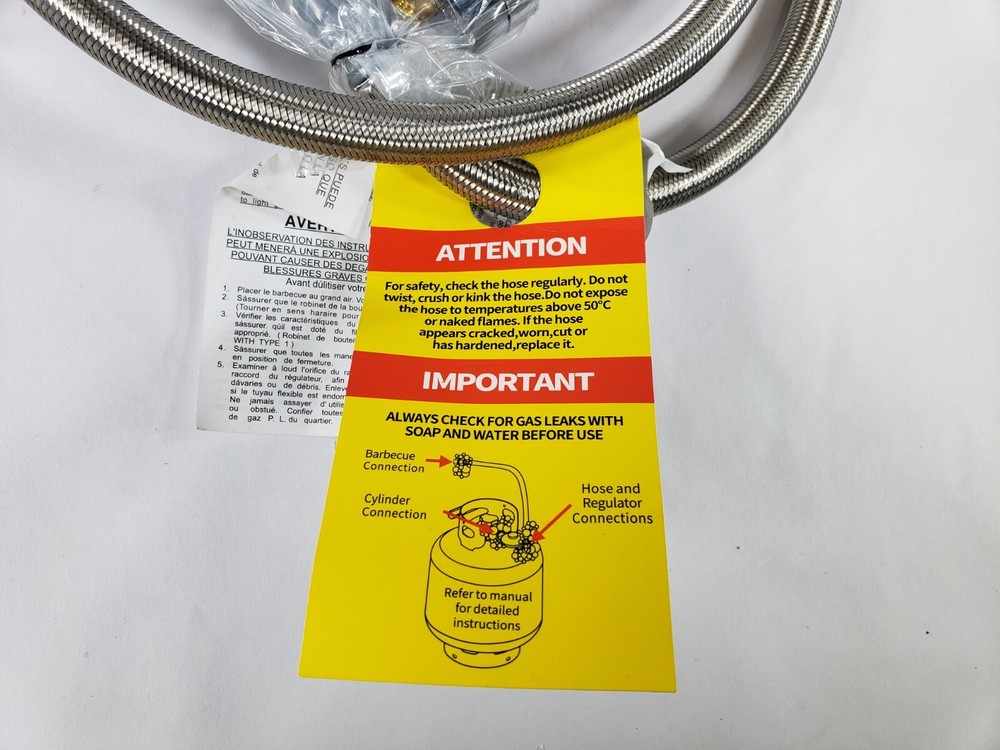 Burntouch Model 1011 Gas Regulator And Hose