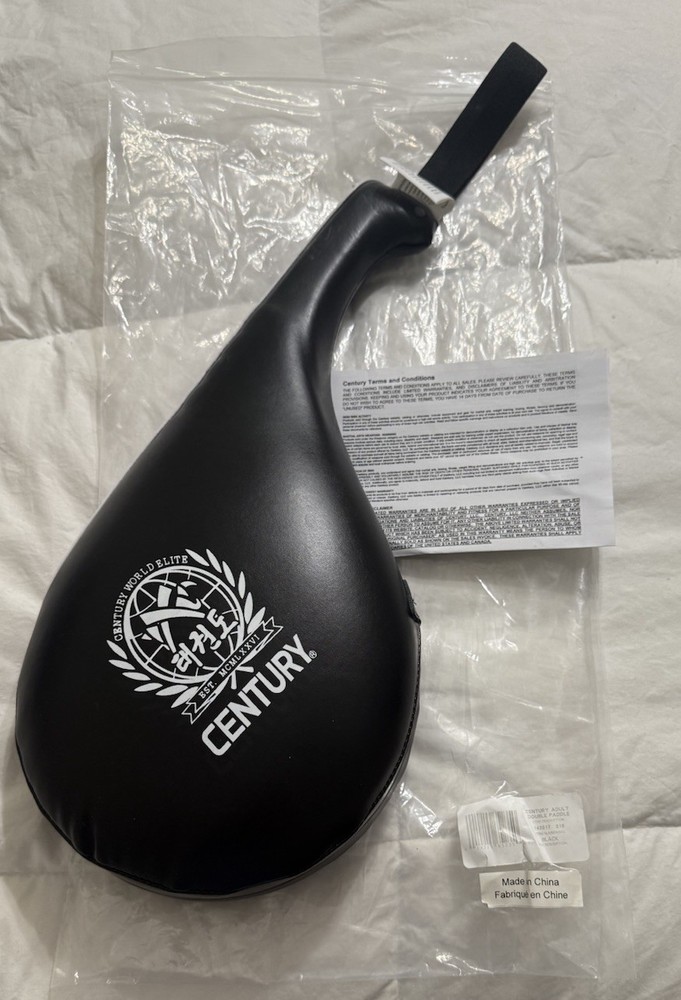 NWT Century Double Clapper Kick Paddle - Martial Arts - Black
