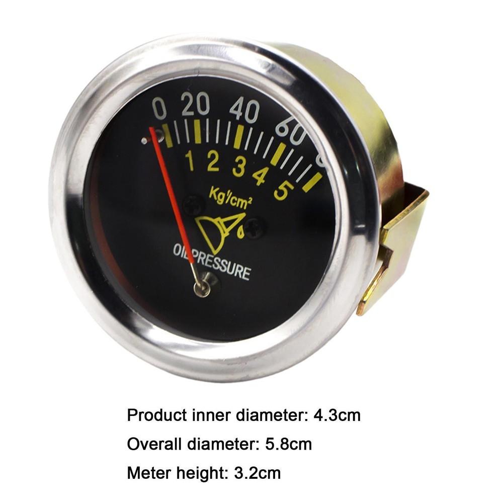 Generic Oil Pressure Gauge 0-80 PSI Engine Testing Tools Replacement Easy to