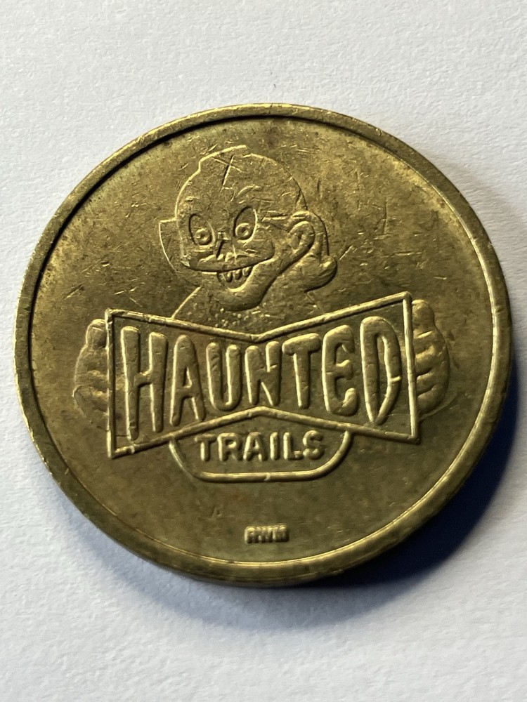 Haunted Trails Arcade Game Token 22mm #tz1