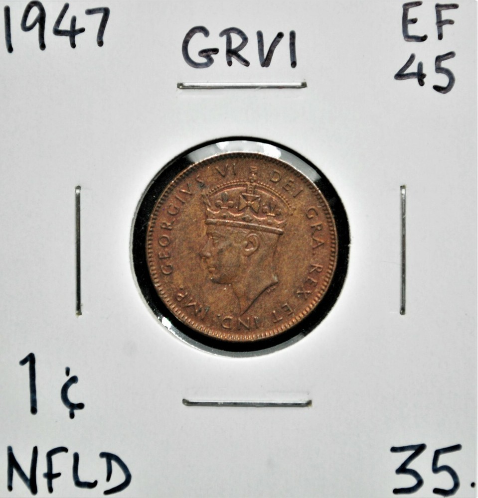 1947 Newfoundland One Cent
