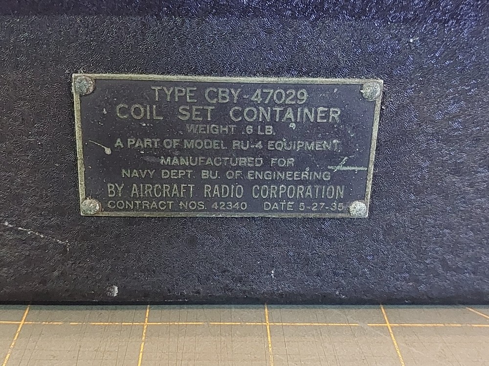 Cby-47029 coil set container Customized Storage Tin Aircraft Radio Corp