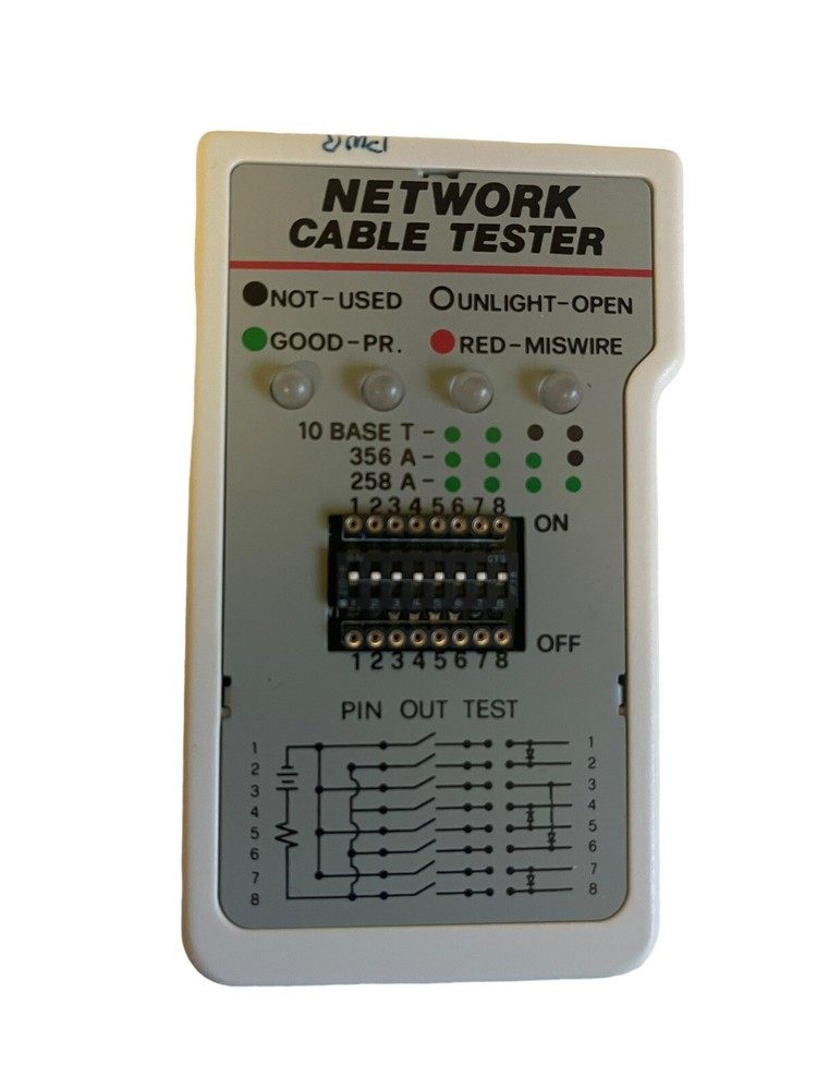 247534 Network Cable Tester With Manual And Carrying Bag