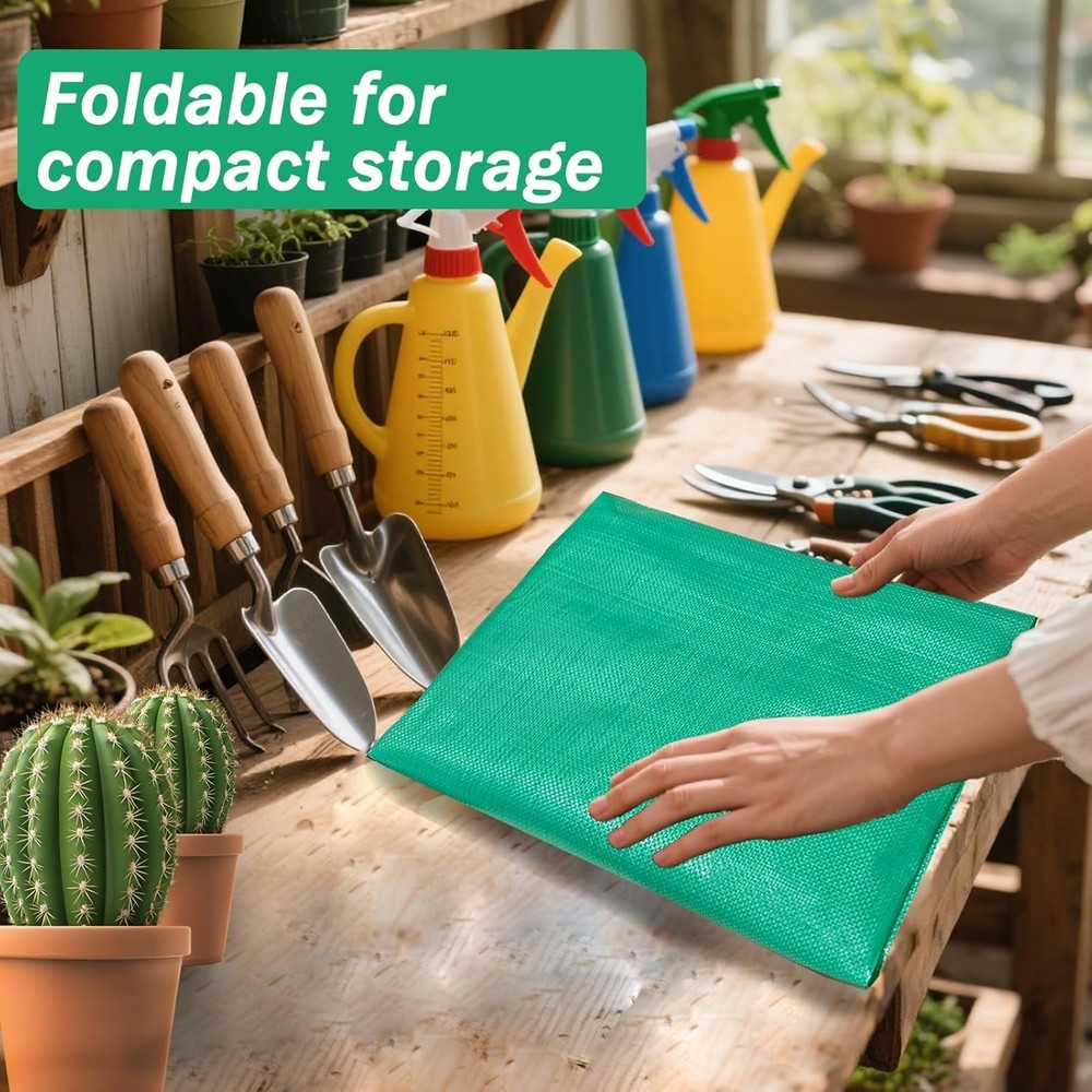 Thickened Foldable Repotting Mat for Indoor Plants - 59'' x 59'',''Mess Control