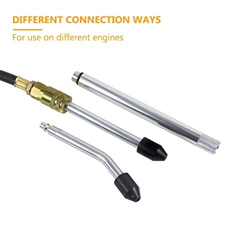 Multi-Function Cylinder Leak Down Tester Kit - Gas Engine Compression Tool, Dual