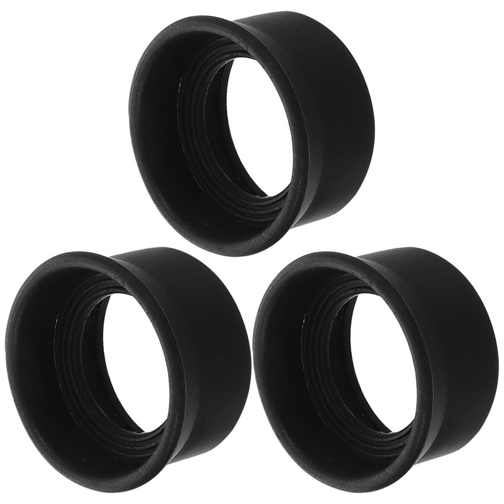 3 Pcs Microscope Eyepiece Protective Cover Telescope Protector Binocular Lens