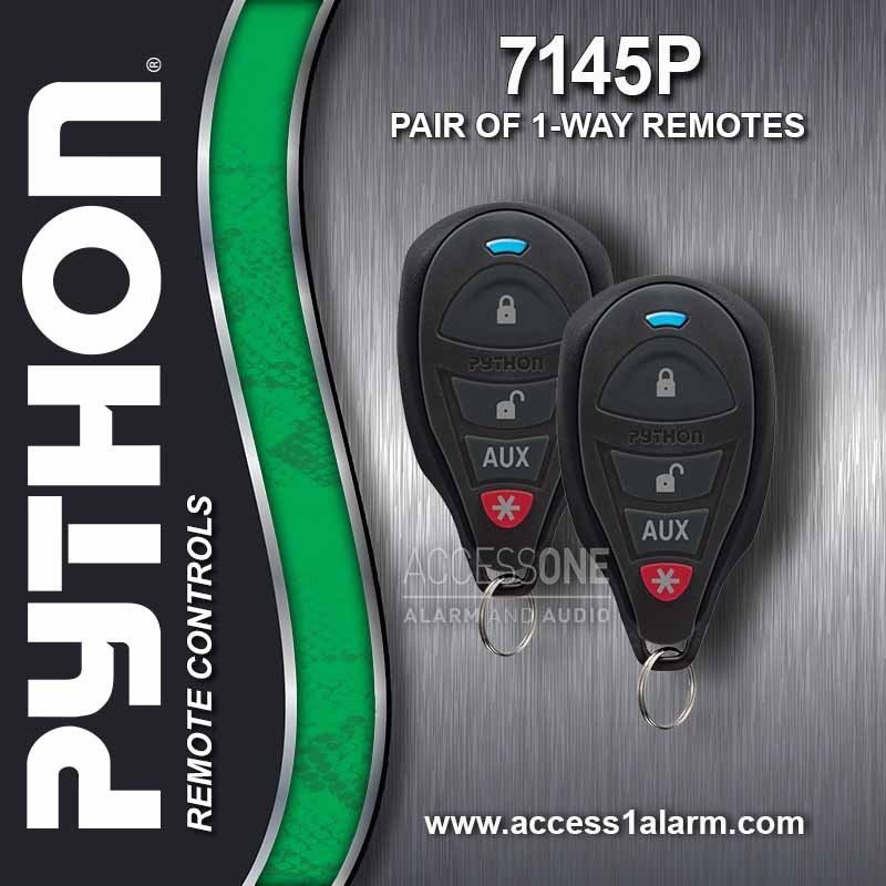 Pair of Python 7145P 4-Button Remote Controls For Python 3105P EZSDEI7141
