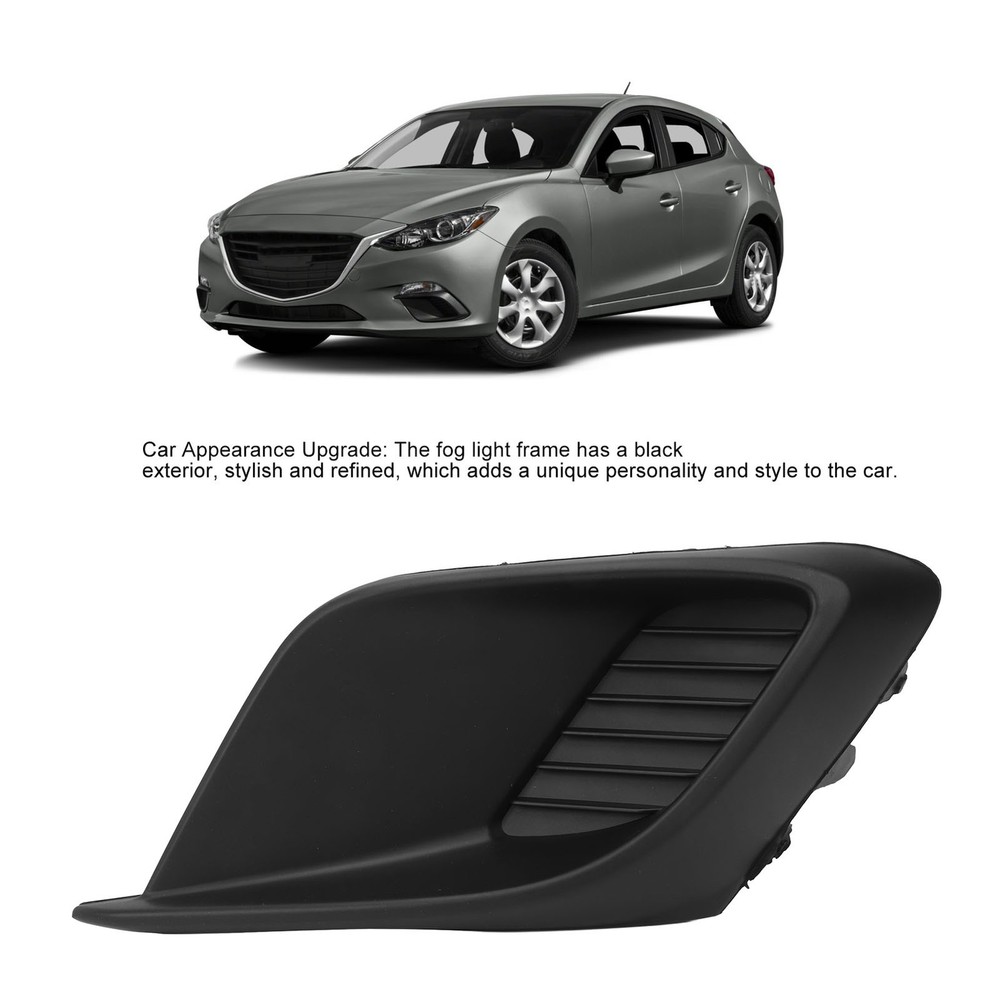 Front Bumper Fog Light Cover Direct Replace Protective Plastic Easy Install WBIG