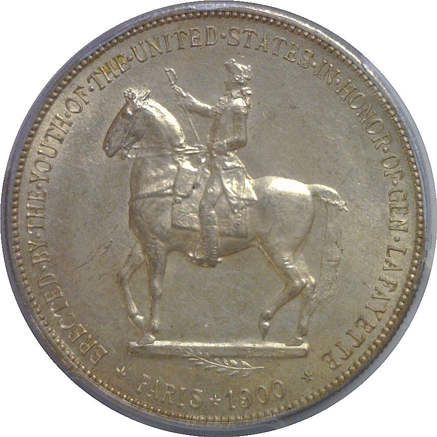 1900 Lafayette Commemorative Silver Dollar PCGS MS-62