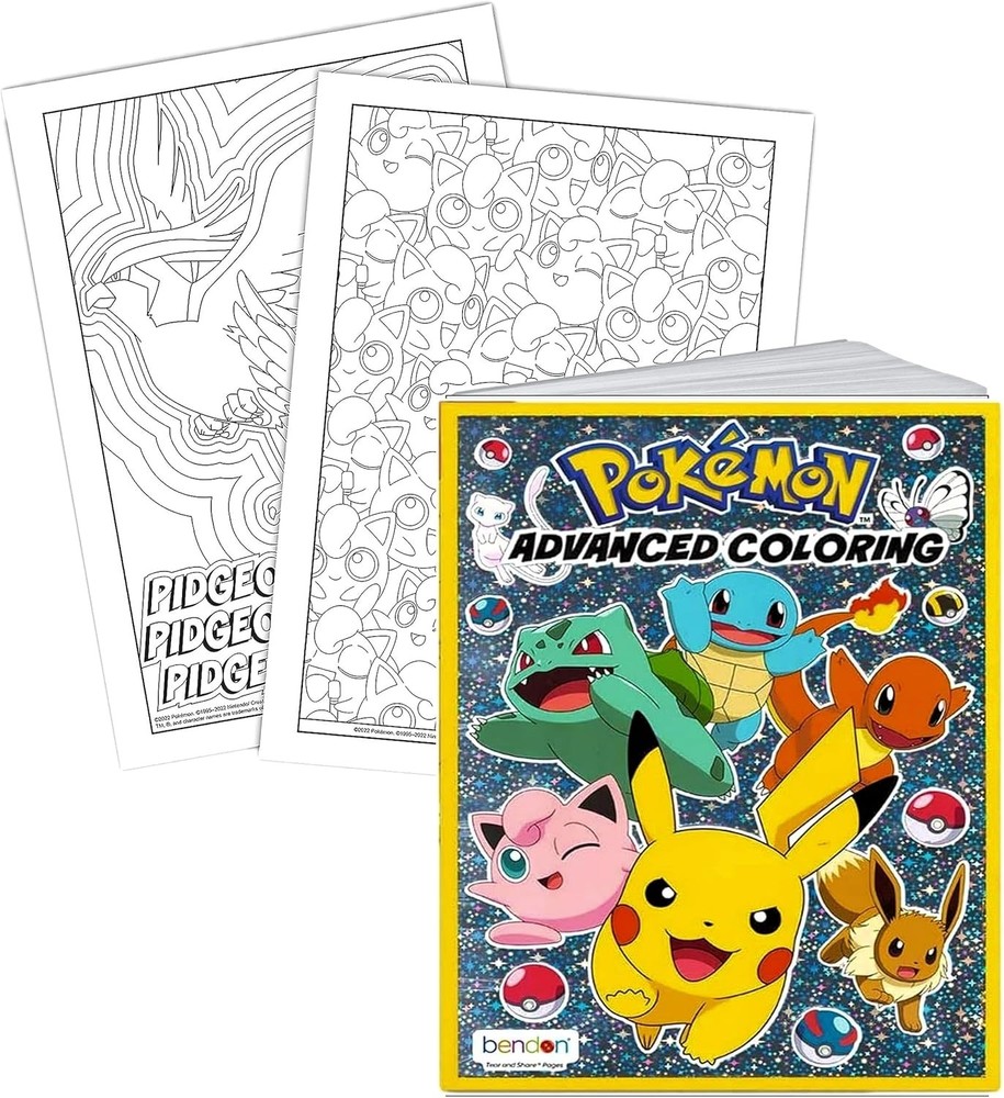 Pokemon Advanced Coloring and Stickers Activity Set Advanced/Kids/gift