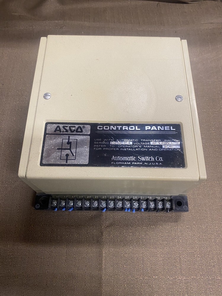 Asco Control Panel  32944-S-2  480Y/277V 60Hz Used