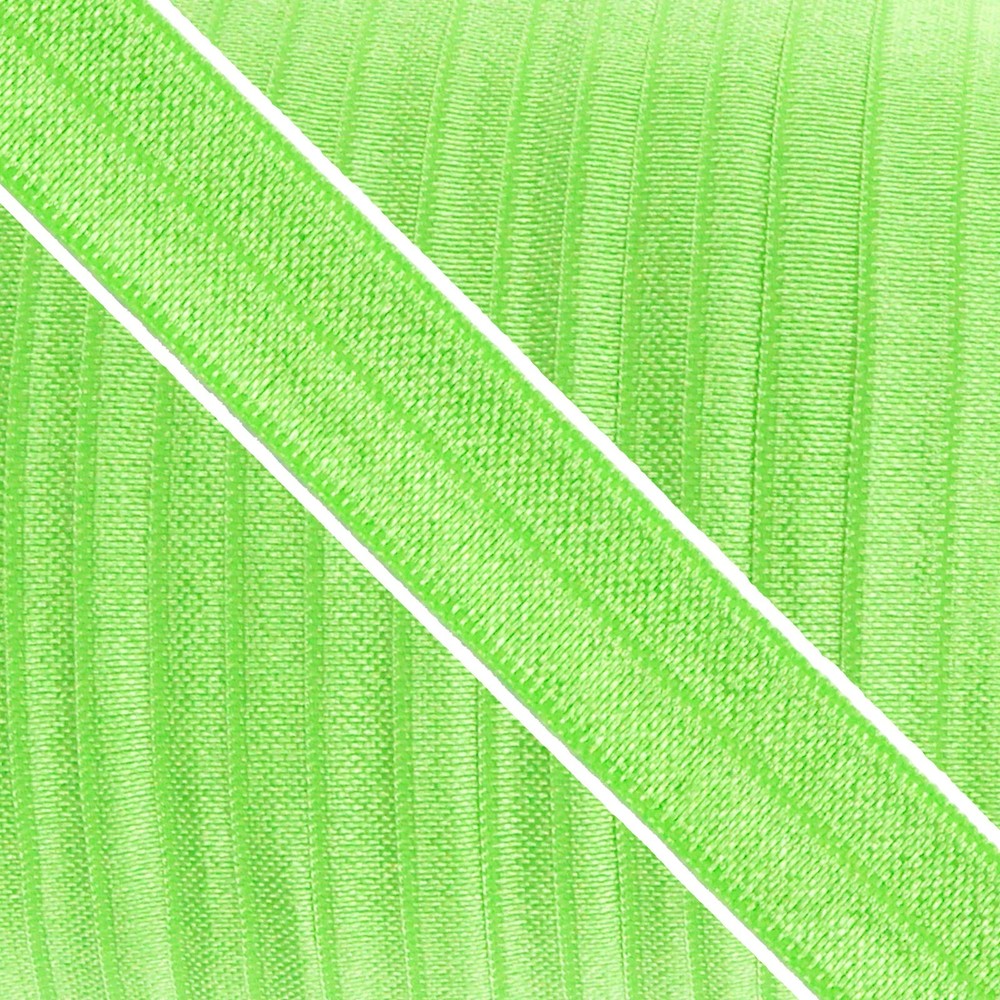 Neon Green 1" - 25mm Fold Over Sewing Elastic - Elastic by the Yard