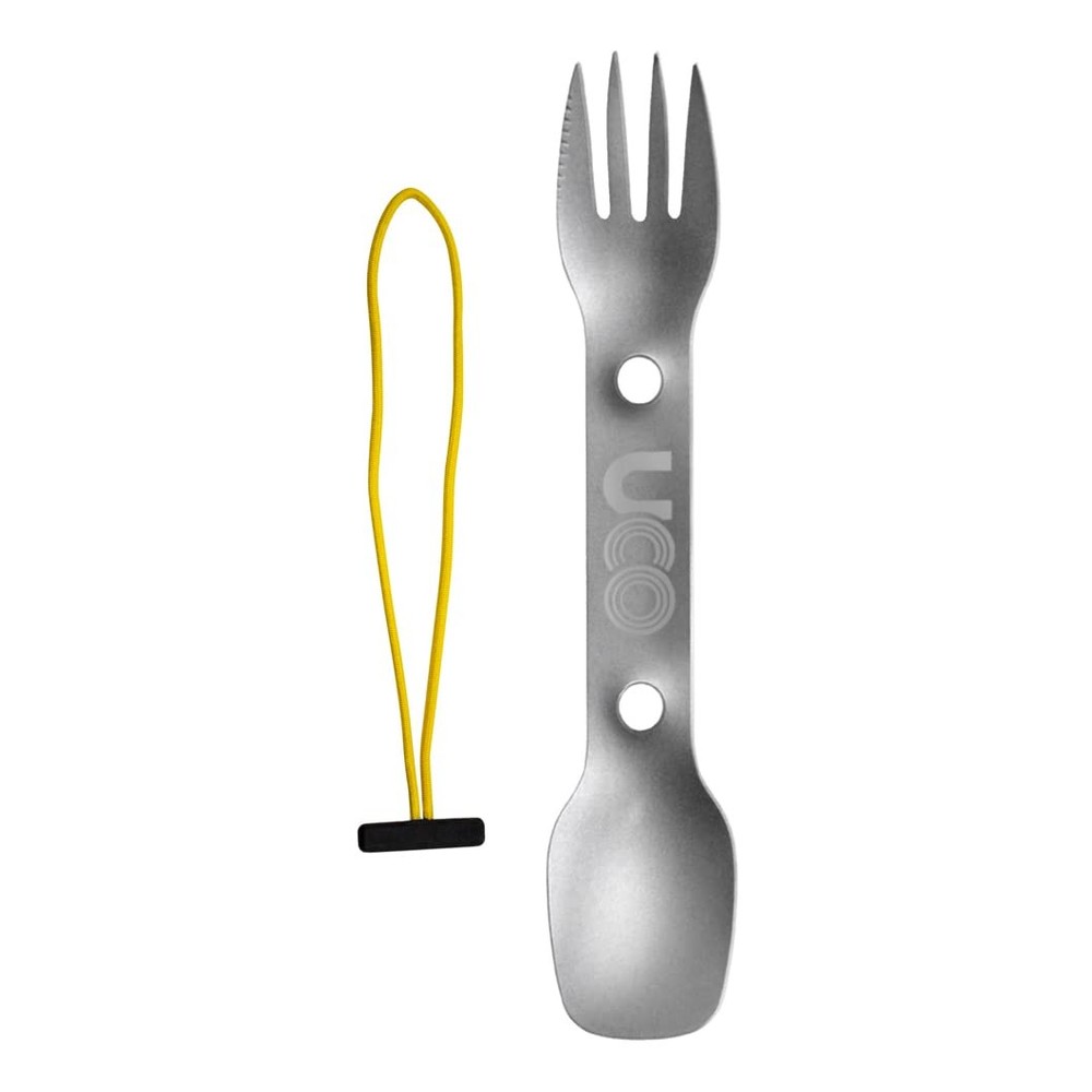 UCO 3-In-1 Titanium Spork 1-Pack, Silver
