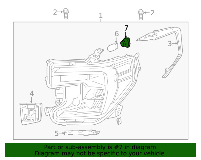 Genuine GM Headlamp Socket 84389022