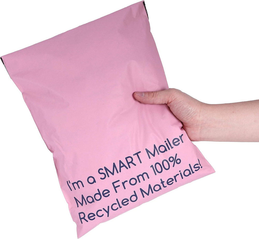 100 Count, 10X13 Inch 100% Recycled Poly Mailers Eco Friendly Packaging Envelope