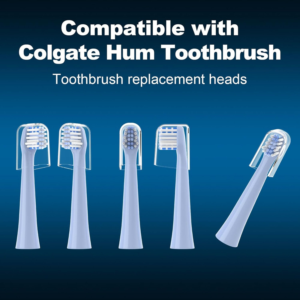 Replacement Toothbrush Heads 8 Pack for Colgate Hum Connected Smart Battery