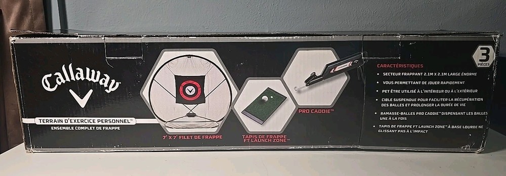 Callaway Golf 7'x7' Home Range Full Hitting System Hitting Net Practice NIB
