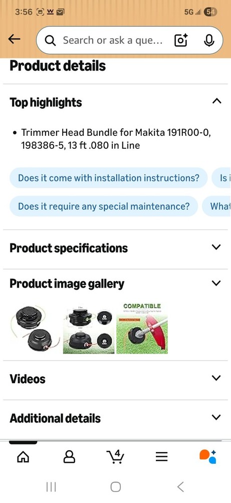Weed Trimmer Heads for Makita Weed Eater String, See Description