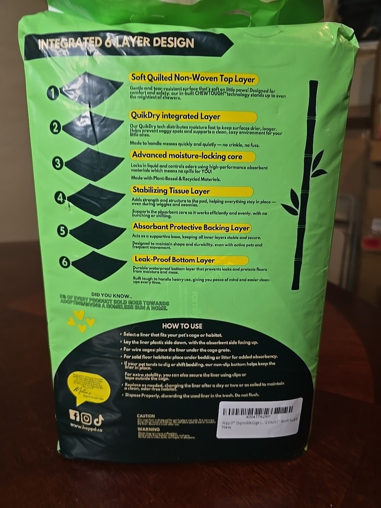 Hoppd Disposable Cage Liners For Critters