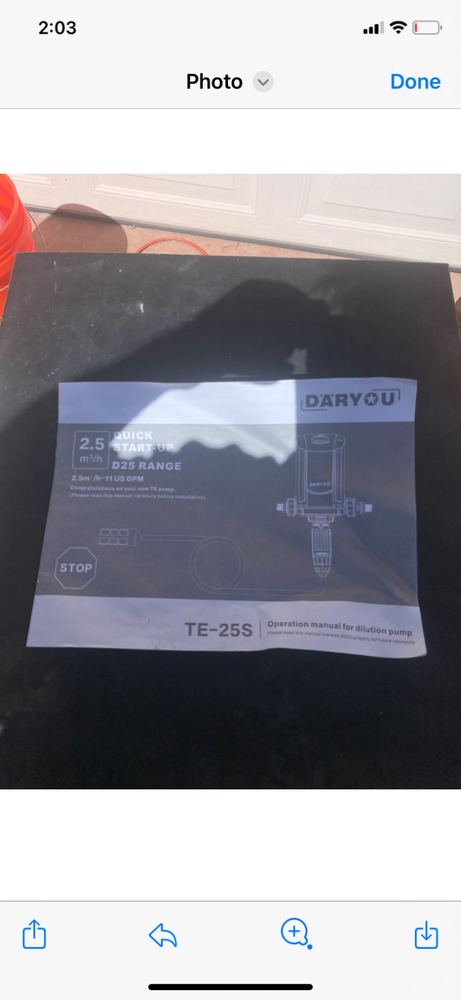 DARYOU proporation pump